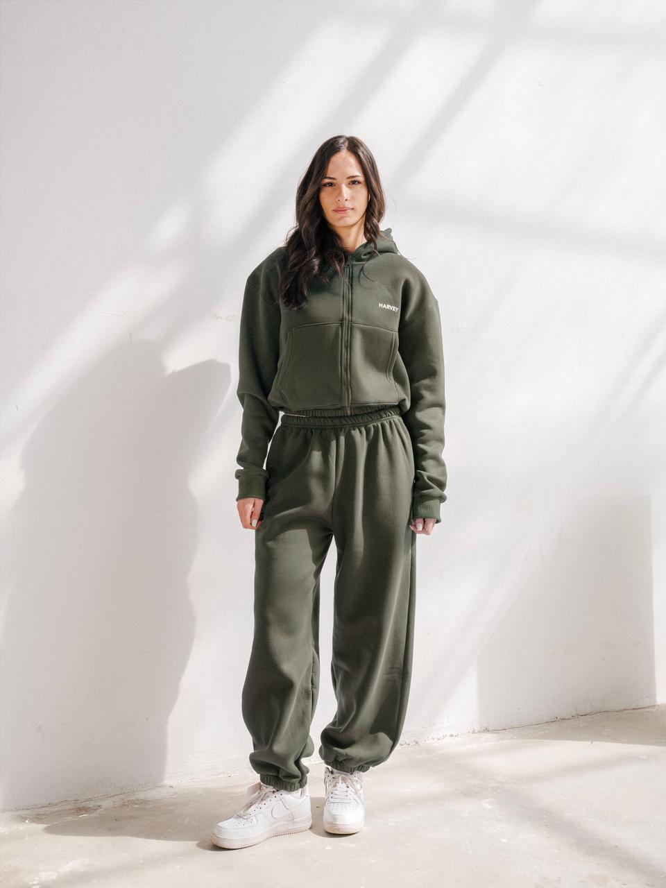 SOFT CROPPED SET - OLIVE