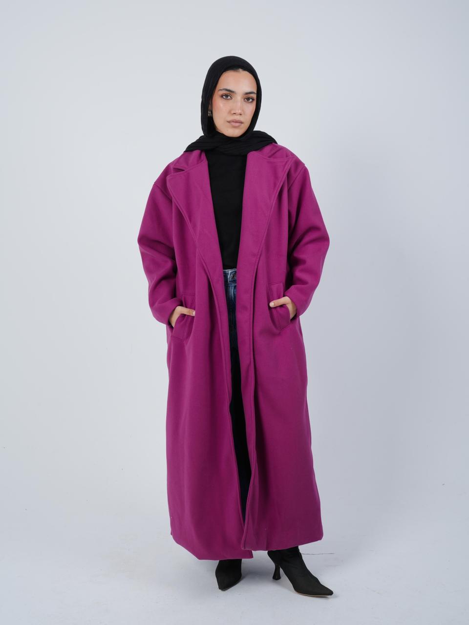OVERSIZED COAT - FUCHSIA