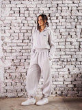 SOFT CROPPED SET - HEATHER Grey
