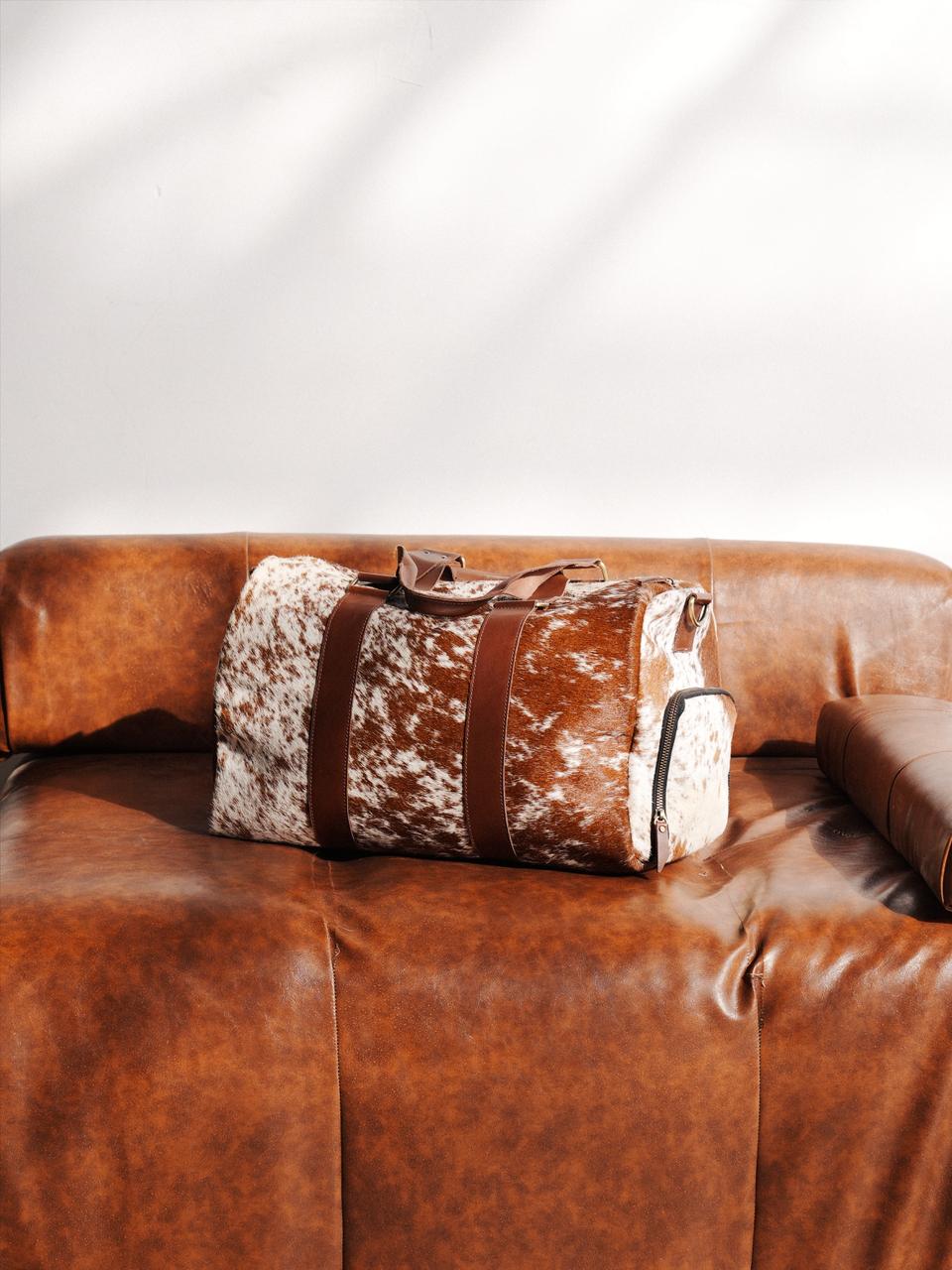 COWHIDE DUFFEL BAG