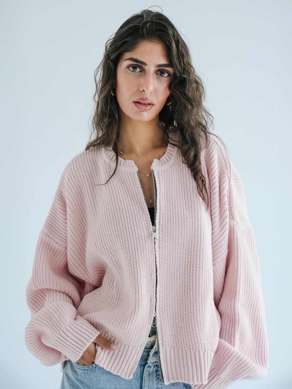 COZY SWEATER - POWDER PINK