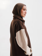DAILY HOODIE DRESS - Latte