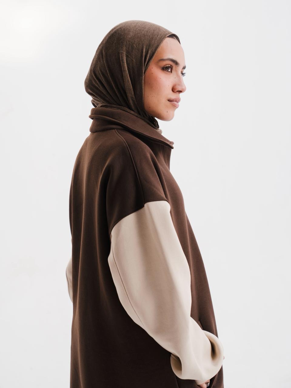 DAILY HOODIE DRESS - Latte