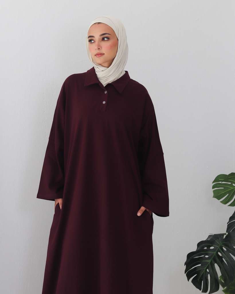FLOW POLO MAXI - BURGUNDY