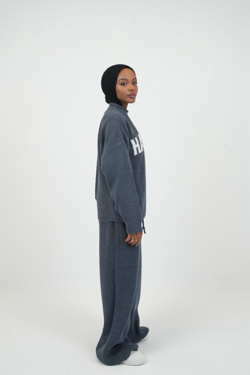 UNISEX KNITCORE SET - PETROL BLUE