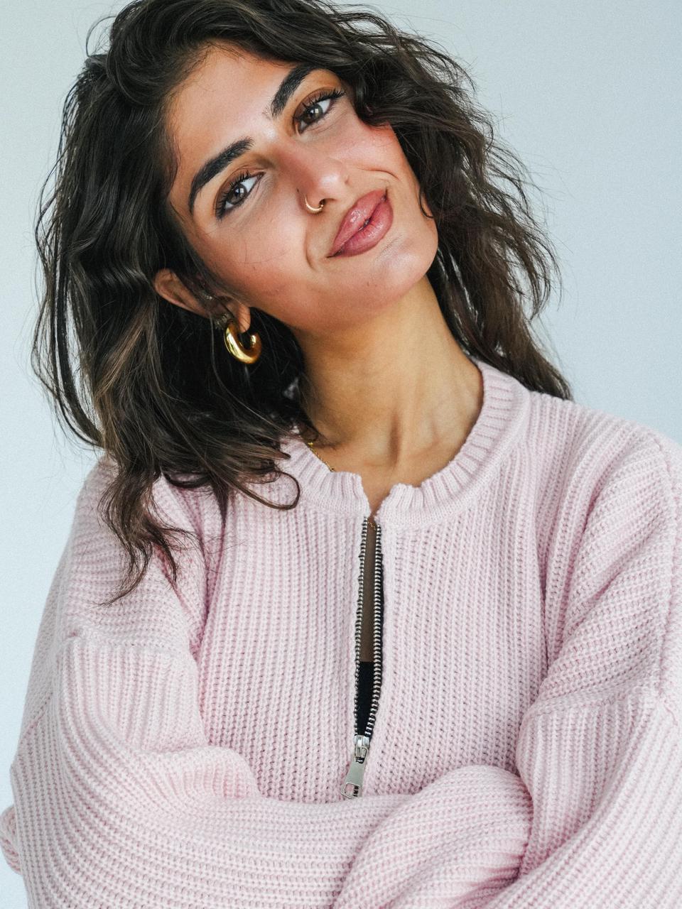 COZY SWEATER - POWDER PINK