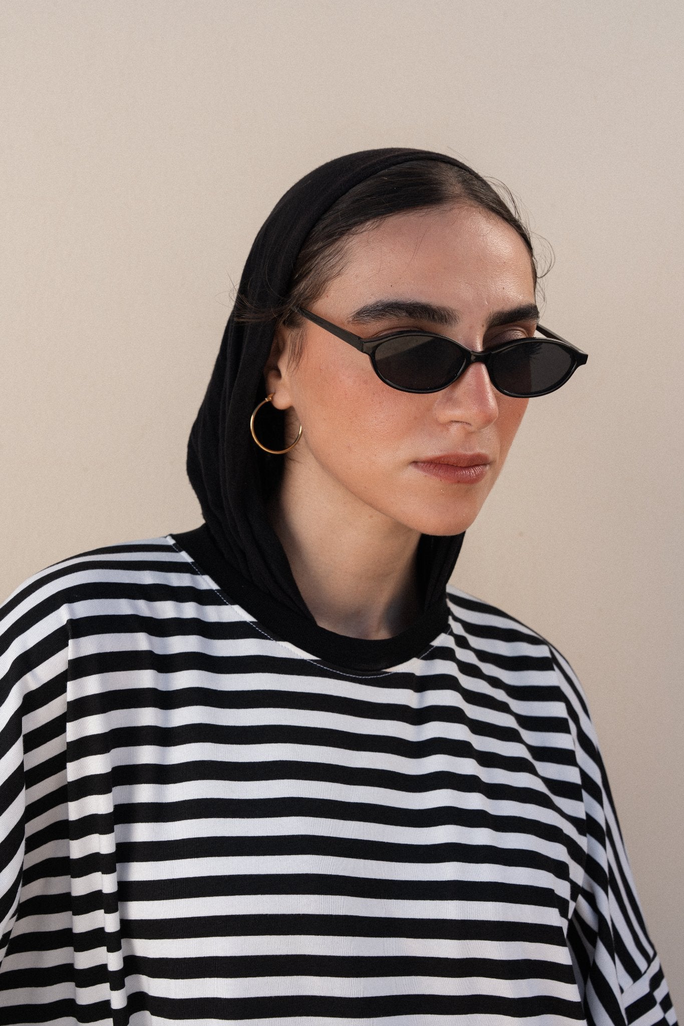 STRIPPED MAXI T-SHIRT DRESS