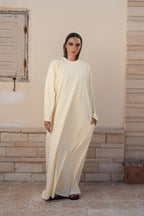 STRIPPED MAXI T-SHIRT DRESS