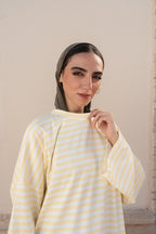 STRIPPED MAXI T-SHIRT DRESS