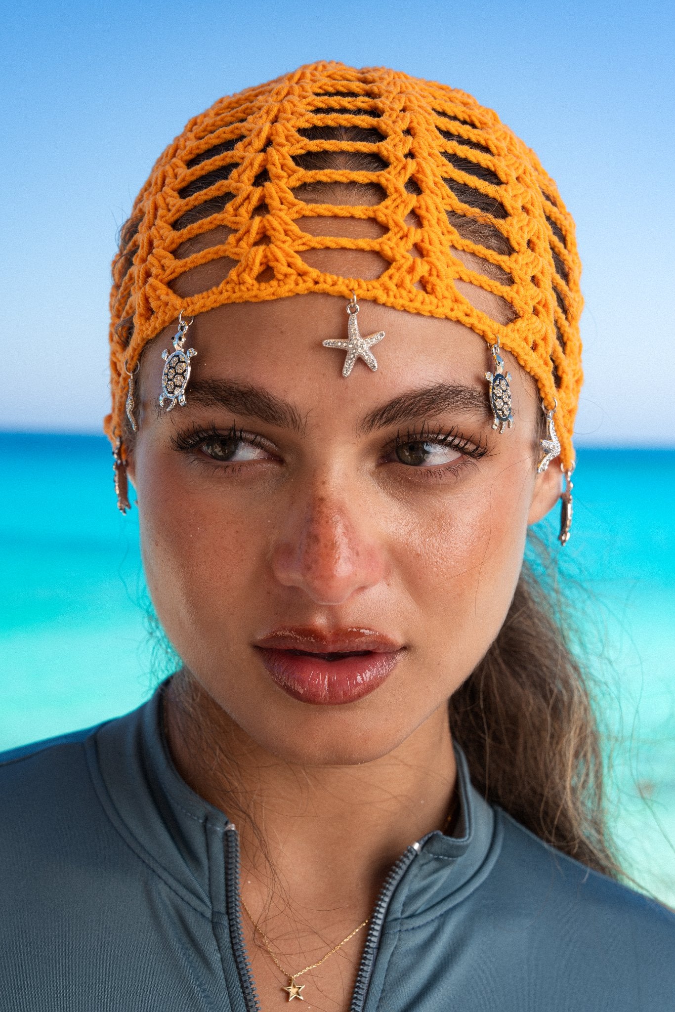 THE CHARM HEADPIECE - ORANGE