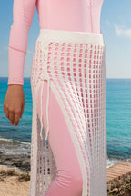 CROCHET SKIRT - OFF WHITE