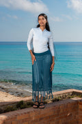 CROCHET SKIRTS - PETROL BLUE