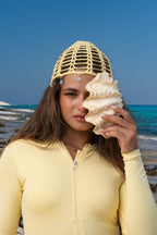 THE CHARM HEADPIECE - BUTTER YELLOW