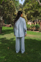 RELAXED STRIPE SET - Blue