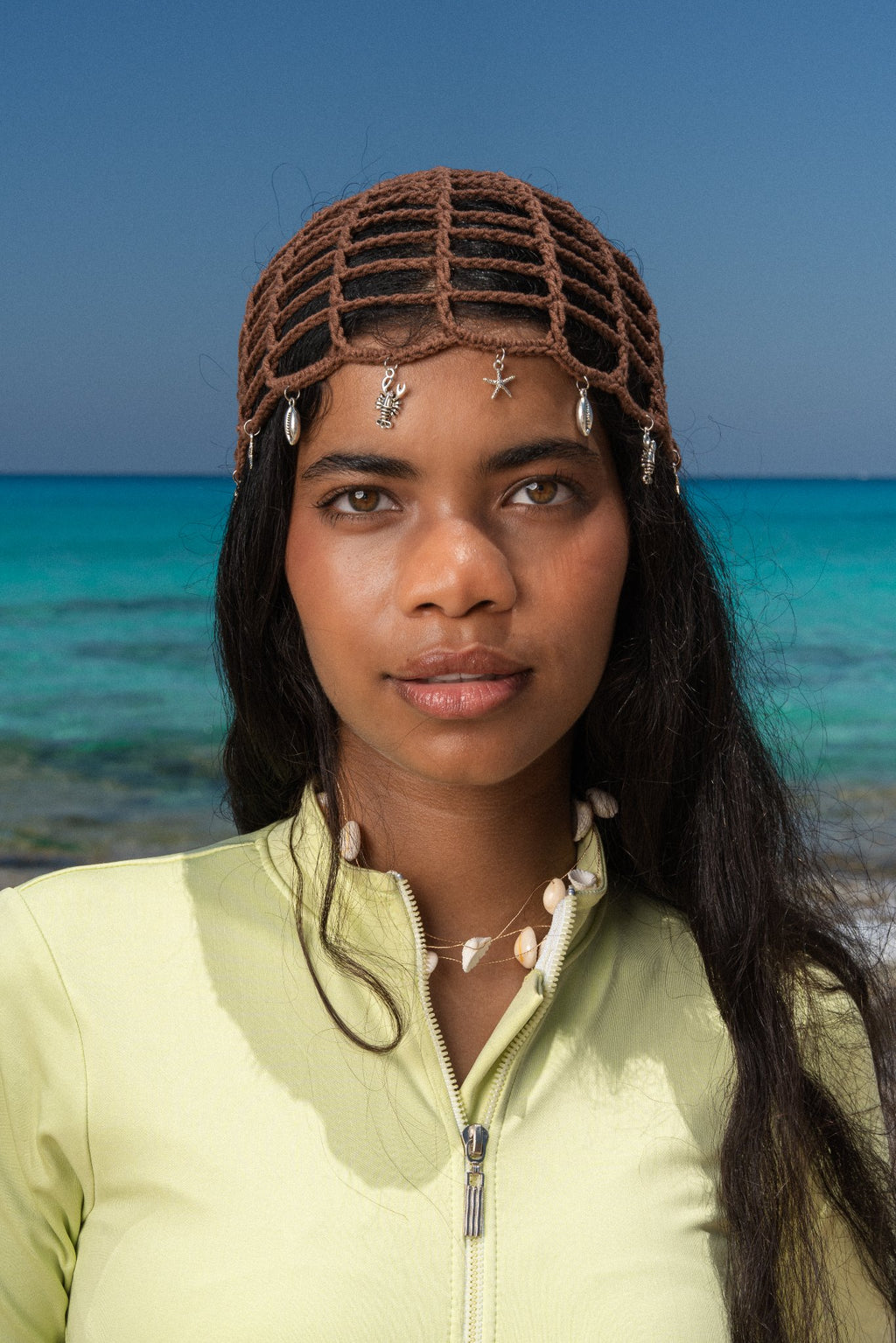 THE CHARM HEADPIECE - BROWN