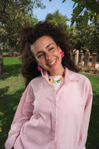RELAXED STRIPE SET - Pink