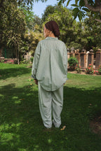 RELAXED STRIPE SET - Green