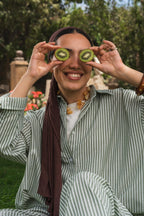 RELAXED STRIPE SET - Green