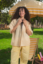 YELLOW BOXY STRIPED Shirt