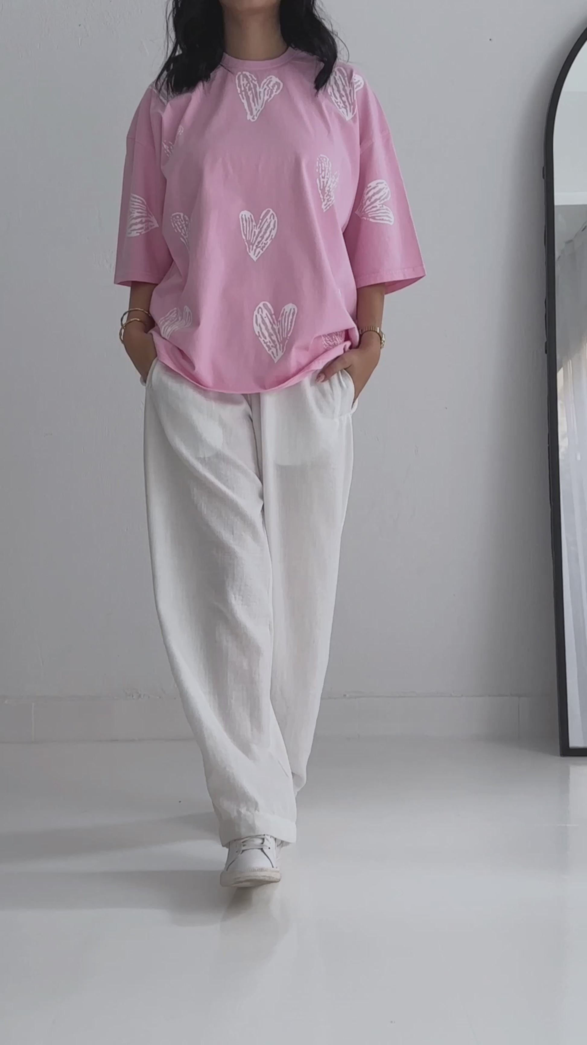 WIDE LEG LINEN PANTS